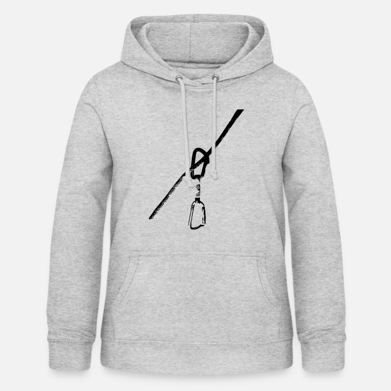 Rope + express loops - Women's Hoodie - light heather grey