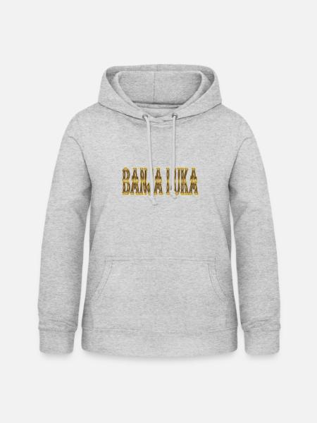 banja luka - Frauen Hoodie - Hellgrau meliert