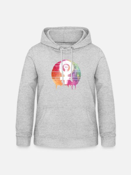 Feminismus Gleichberechtigung - Frauen Hoodie - Hellgrau meliert
