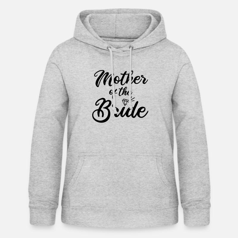 Mère de la mariée - Sweat à capuche Femme - gris clair chiné