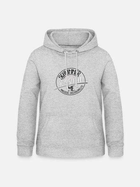 Schlimmer als es aussieht, ME - Frauen Hoodie - Hellgrau meliert
