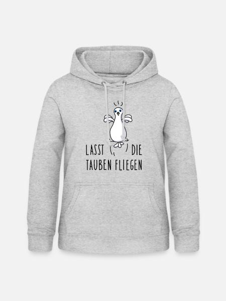 Taube für den Frieden - Frauen Hoodie - Hellgrau meliert