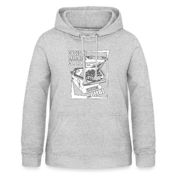 Die letzte Fahrt ist immer in einem Kombi - Frauen Hoodie - Hellgrau meliert - Vorne - AI Model Female 172 light (172cm)