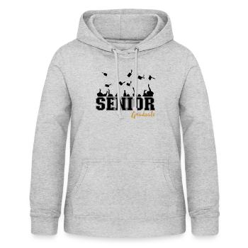 College Graduation - Senior Graduate - Frauen Hoodie - Hellgrau meliert - Vorne - AI Model Female 172 light (172cm)