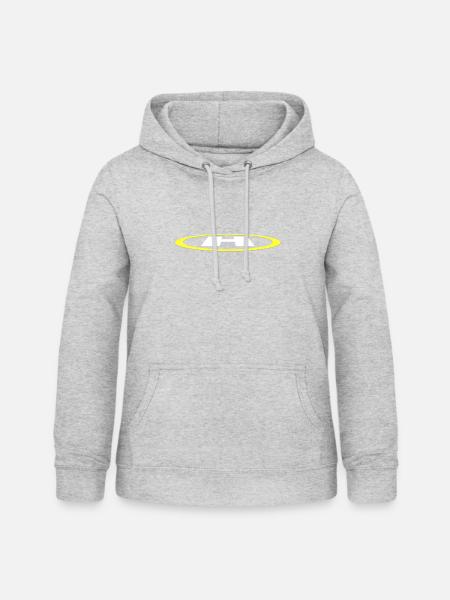Hubschrauber-Kleidung - Frauen Hoodie - Hellgrau meliert
