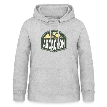 Bassin Arcachon Dune du Pilat France - Women's Hoodie - light heather grey - Front - AI Model Female 172 light (172cm)