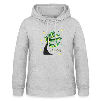 Lemons Tree Orange Citrus Tangerine Gift - Women's Hoodie - light heather grey - Front - AI Model Female 172 light (172cm)