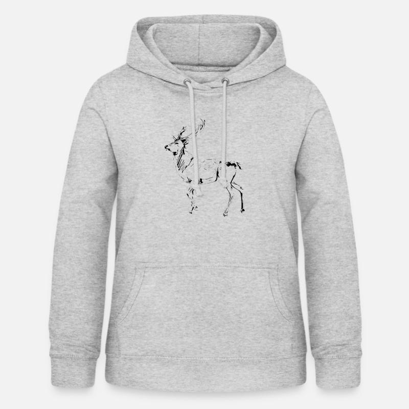 deer - Women's Hoodie - light heather grey