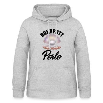 Ruhrpott Perle - Frauen Hoodie - Hellgrau meliert - Vorne - AI Model Female 172 light (172cm)