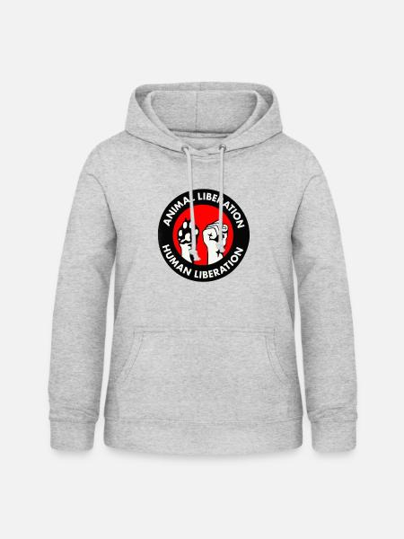 Animal Liberation Human Liberation - Frauen Hoodie - Hellgrau meliert
