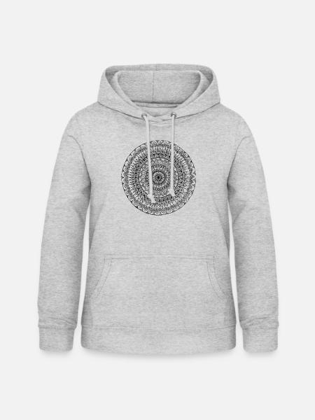 Mandala - Vrouwen hoodie - lichtgrijs gemêleerd
