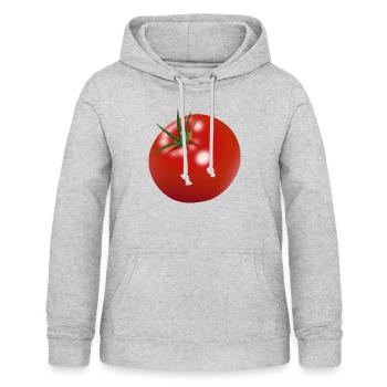 tomato - Women's Hoodie - light heather grey - Front - AI Model Female 172 light (172cm)