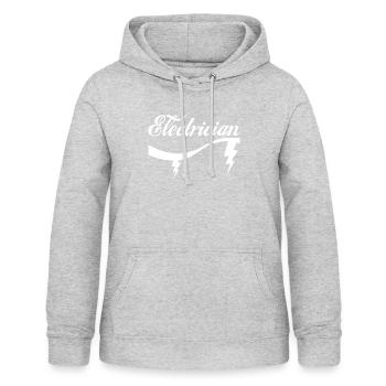 Électricien - T-shirt électricien - Électricien - Sweat à capuche Femme - gris clair chiné - Devant - AI Model Female 172 light (172cm)