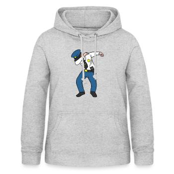 Tupfendes Sicherheitsbeamte-T-Shirt - lustiger Tupfen - Frauen Hoodie - Hellgrau meliert - Vorne - AI Model Female 172 light (172cm)