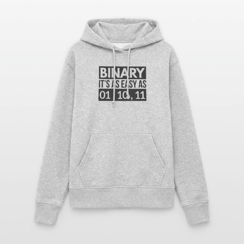Binary code is as easy as 01, 10, 11 Women's Hoodie
