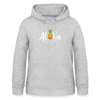 Aloha - Women's Hoodie - light heather grey - Front - AI Model Female 172 light (172cm)