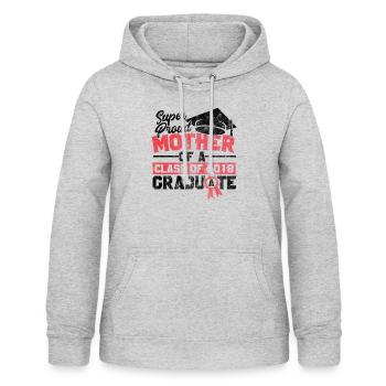 Graduation Shirt for Mom Proud Mother of 2018 - Women's Hoodie - light heather grey - Front - AI Model Female 172 light (172cm)