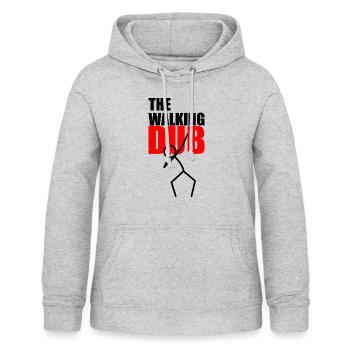 The Walking DUB - Frauen Hoodie - Hellgrau meliert - Vorne - AI Model Female 172 light (172cm)