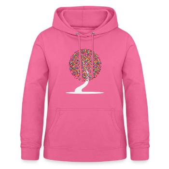 Colorful tree - Women's Hoodie - pink - Front - AI Model Female 172 light (172cm)