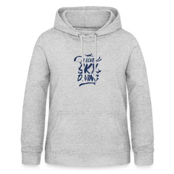 Skydive - Women's Hoodie - light heather grey - Front - AI Model Female 172 light (172cm)