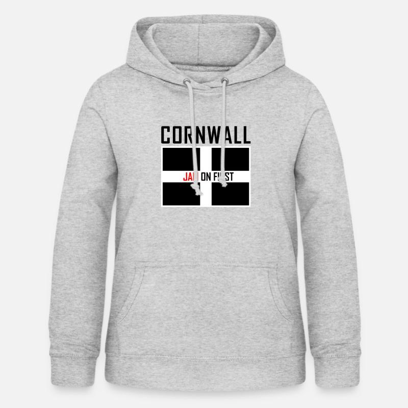 Cornwall Gift Jam on First Scone - Women's Hoodie - light heather grey