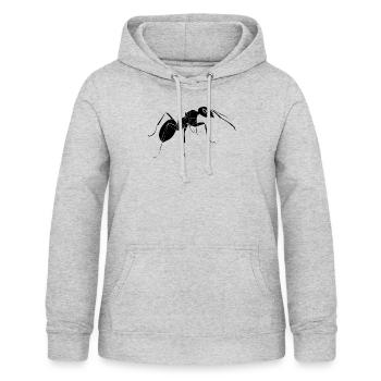 Ameisen - Frauen Hoodie - Hellgrau meliert - Vorne - AI Model Female 172 light (172cm)