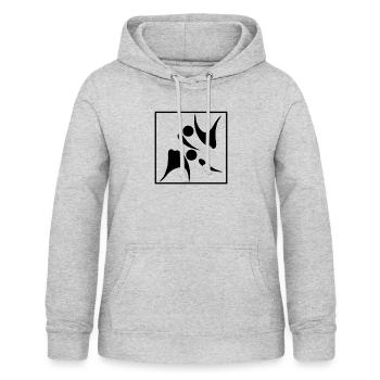 Aikido-Piktogramm - Frauen Hoodie - Hellgrau meliert - Vorne - AI Model Female 172 light (172cm)
