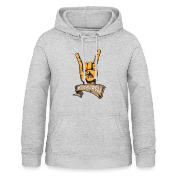 Rock and Roll - Frauen Hoodie - Hellgrau meliert - Vorne - AI Model Female 172 light (172cm)