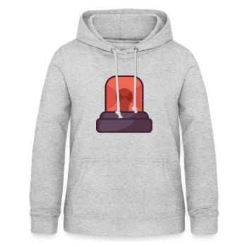 Police Light - Women's Hoodie - light heather grey - Front - AI Model Female 172 light (172cm)