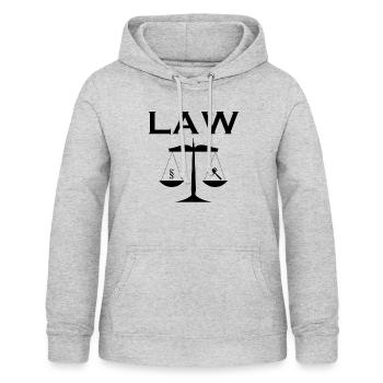 Law student - Women's Hoodie - light heather grey - Front - AI Model Female 172 light (172cm)
