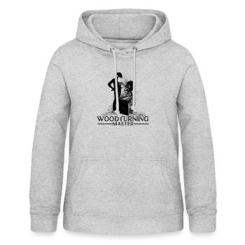 Tourneurs Drechselbank Drechsel - Sweat à capuche Femme - gris clair chiné - Devant - AI Model Female 172 light (172cm)