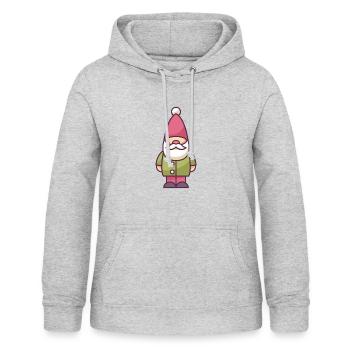 Gartenzwerg - Frauen Hoodie - Hellgrau meliert - Vorne - AI Model Female 172 light (172cm)