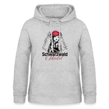 Modern Black Forest girl with Bollenhut - Women's Hoodie - light heather grey - Front - AI Model Female 172 light (172cm)