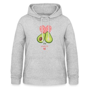 avocado - Women's Hoodie - light heather grey - Front - AI Model Female 172 light (172cm)