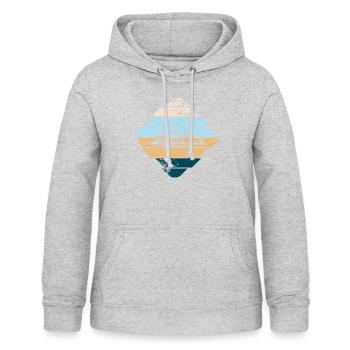 mountain - Women's Hoodie - light heather grey - Front - AI Model Female 172 light (172cm)