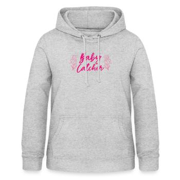 Baby Catcher Geburtshelfer Geburtshilfe Hebamme - Frauen Hoodie - Hellgrau meliert - Vorne - AI Model Female 172 light (172cm)