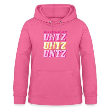 Urkomische DJ Techno Beatmaking Musikmischung - Frauen Hoodie - Pink - Vorne - AI Model Female 172 light (172cm)