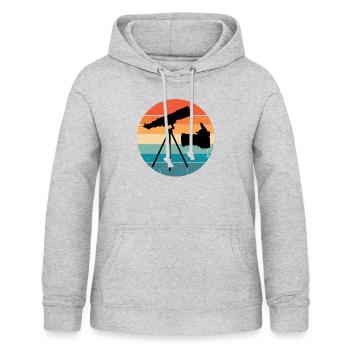Neuheit Astrometrie Photometrie Astrologische - Frauen Hoodie - Hellgrau meliert - Vorne - AI Model Female 172 light (172cm)