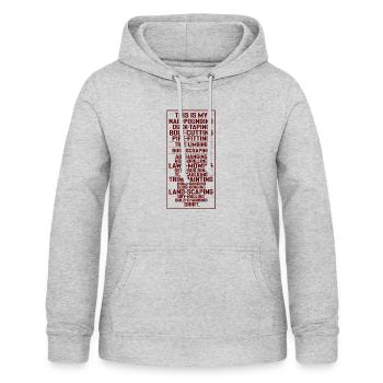 Hilarious This Is My Tools Repairman Plumber - Women's Hoodie - light heather grey - Front - AI Model Female 172 light (172cm)