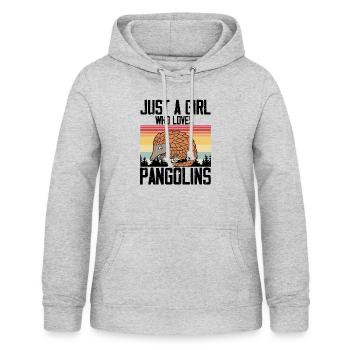 Hilarious Pangolins Wildlife Biodiversity - Women's Hoodie - light heather grey - Front - AI Model Female 172 light (172cm)