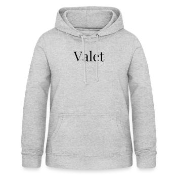 Humorvoller Valet Manservant Park Drivers Arbeiter - Frauen Hoodie - Hellgrau meliert - Vorne - AI Model Female 172 light (172cm)