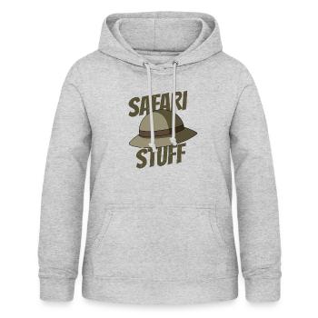 Humorous Safari Staff Menagerie Wildlife Park - Women's Hoodie - light heather grey - Front - AI Model Female 172 light (172cm)