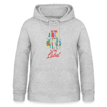 Neuheit Gehirnkrankheit Neuro Störungen - Frauen Hoodie - Hellgrau meliert - Vorne - AI Model Female 172 light (172cm)