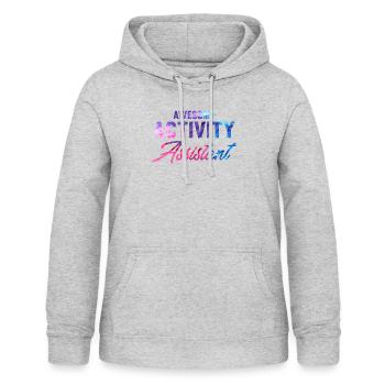 Urkomische, tolle Aktivitätsassistenten-Events - Frauen Hoodie - Hellgrau meliert - Vorne - AI Model Female 172 light (172cm)