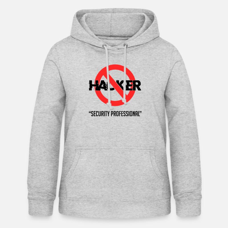 Humorous Hacker Security Professional Computer - Women's Hoodie - light heather grey