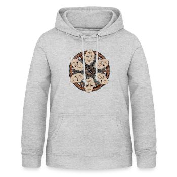 Wheel of Fortune - Frauen Hoodie - Hellgrau meliert - Vorne - AI Model Female 172 light (172cm)