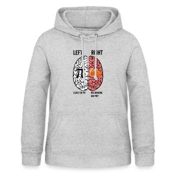Hilarious Starving Geometry Enthusiasts - Women's Hoodie - light heather grey - Front - AI Model Female 172 light (172cm)
