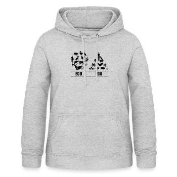 Humorous Campaign Supporting Animals Right - Women's Hoodie - light heather grey - Front - AI Model Female 172 light (172cm)