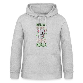 Humorous Koala Are Awesome Mammals Marsupials - Women's Hoodie - light heather grey - Front - AI Model Female 172 light (172cm)