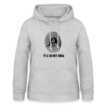 Fechten Its In My Dna - Frauen Hoodie - Hellgrau meliert - Vorne - AI Model Female 172 light (172cm)
